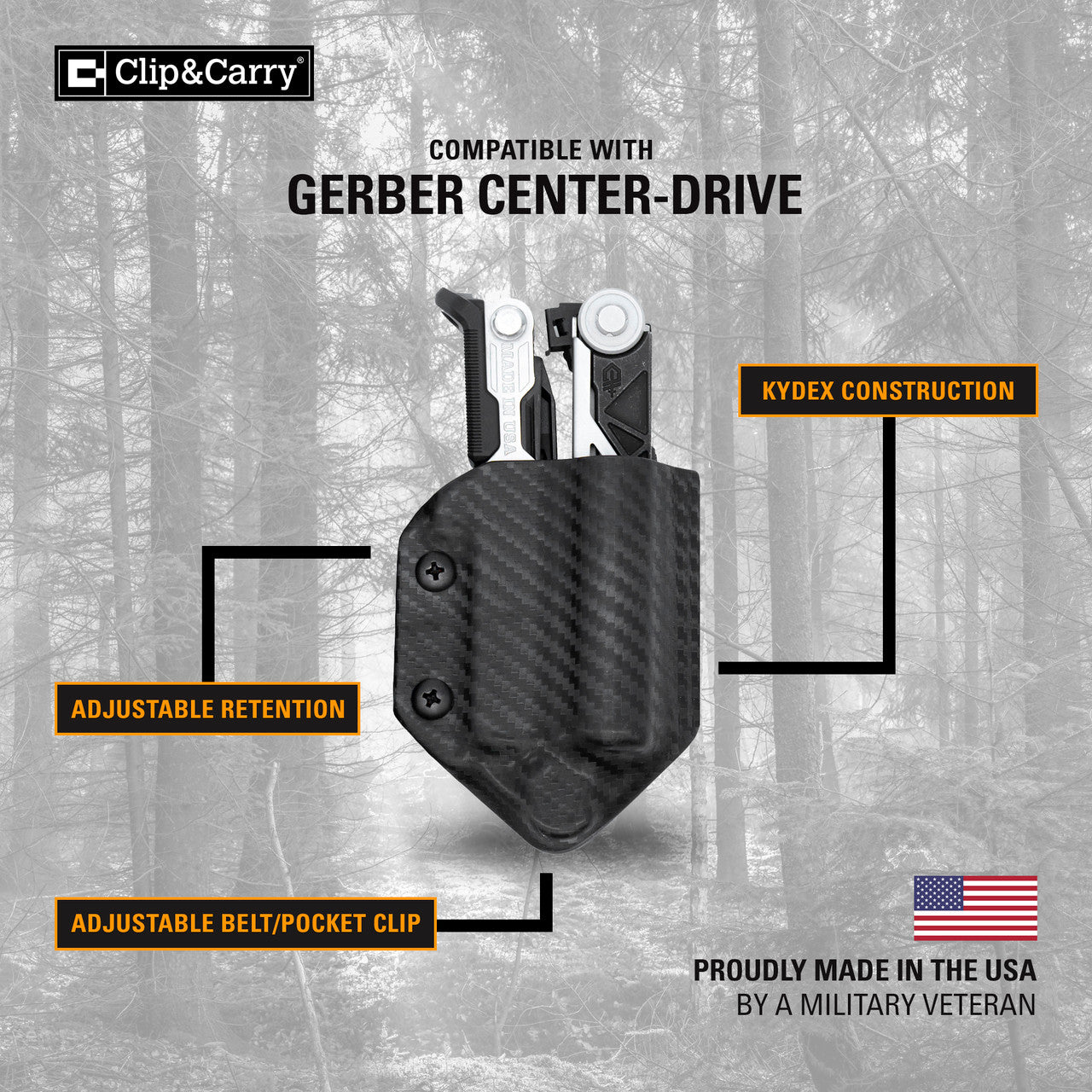Kydex Sheath for the Gerber Center-Drive