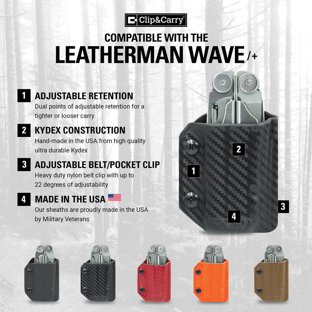 Kydex Sheath for the Leatherman Wingman & Sidekick & Rebar & Rev