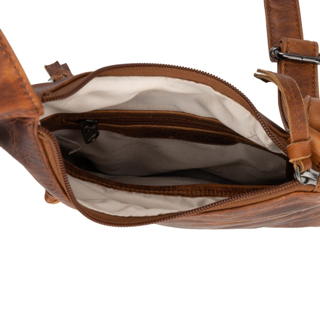 Concealed Carry Unisex Remi Leather Crossbody by Lady Conceal