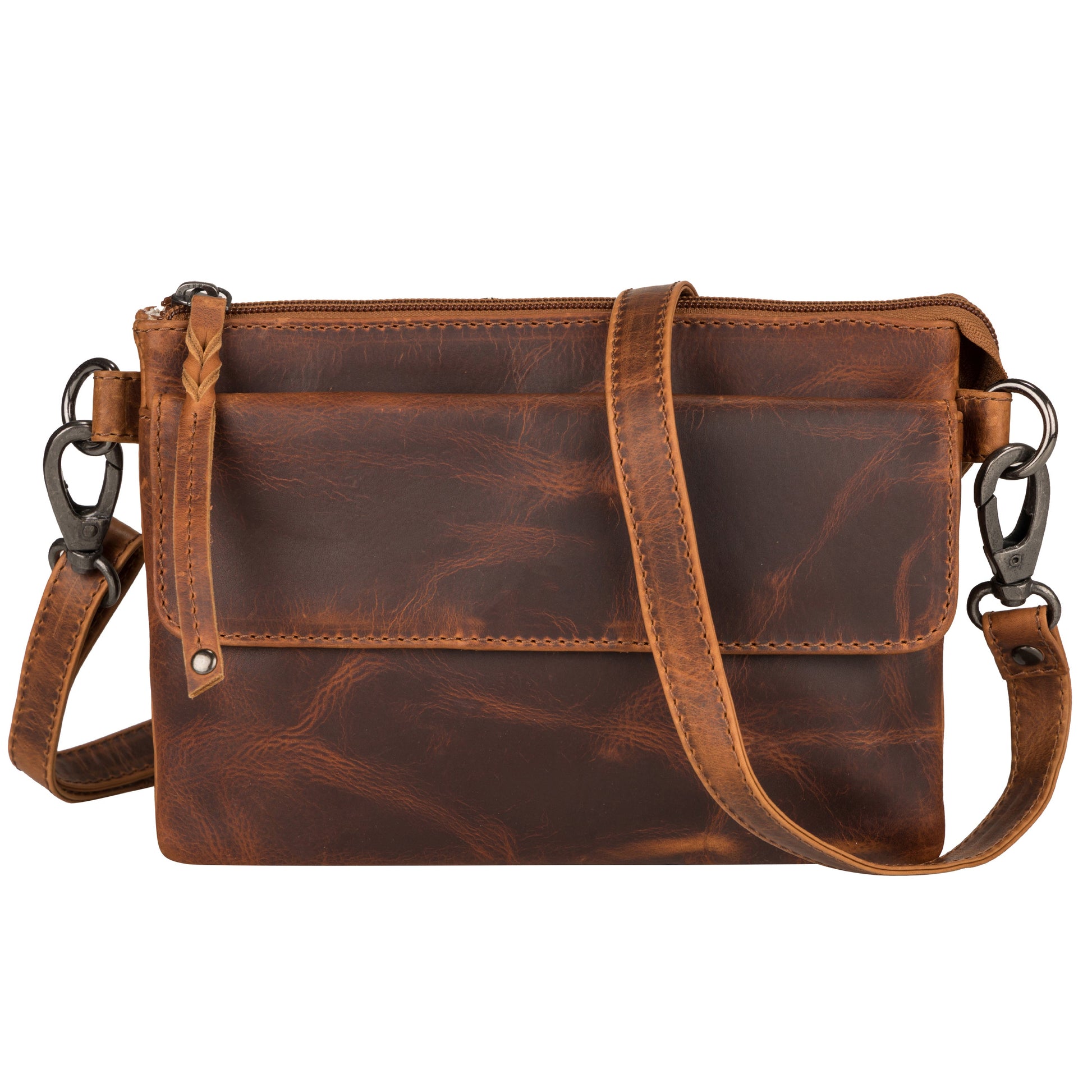 Concealed Carry Natasha Leather Crossbody by Lady Conceal