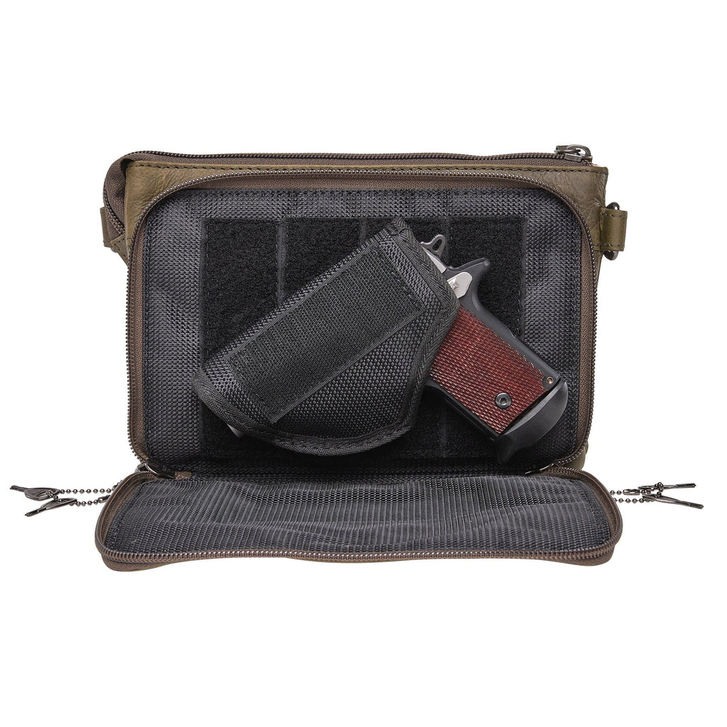 Concealed Carry Natasha Leather Crossbody by Lady Conceal