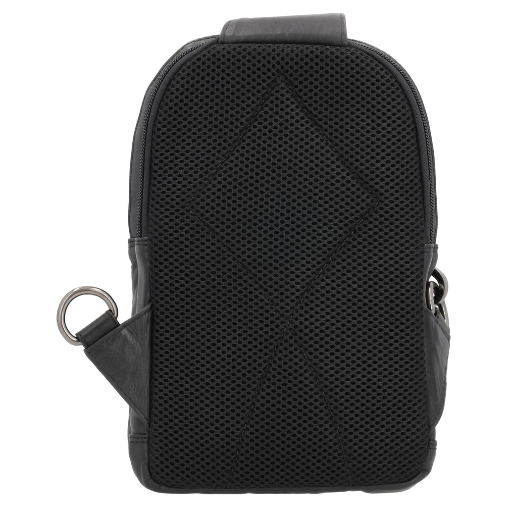 Concealed Carry Bristol Sling Leather Backpack by Lady Conceal
