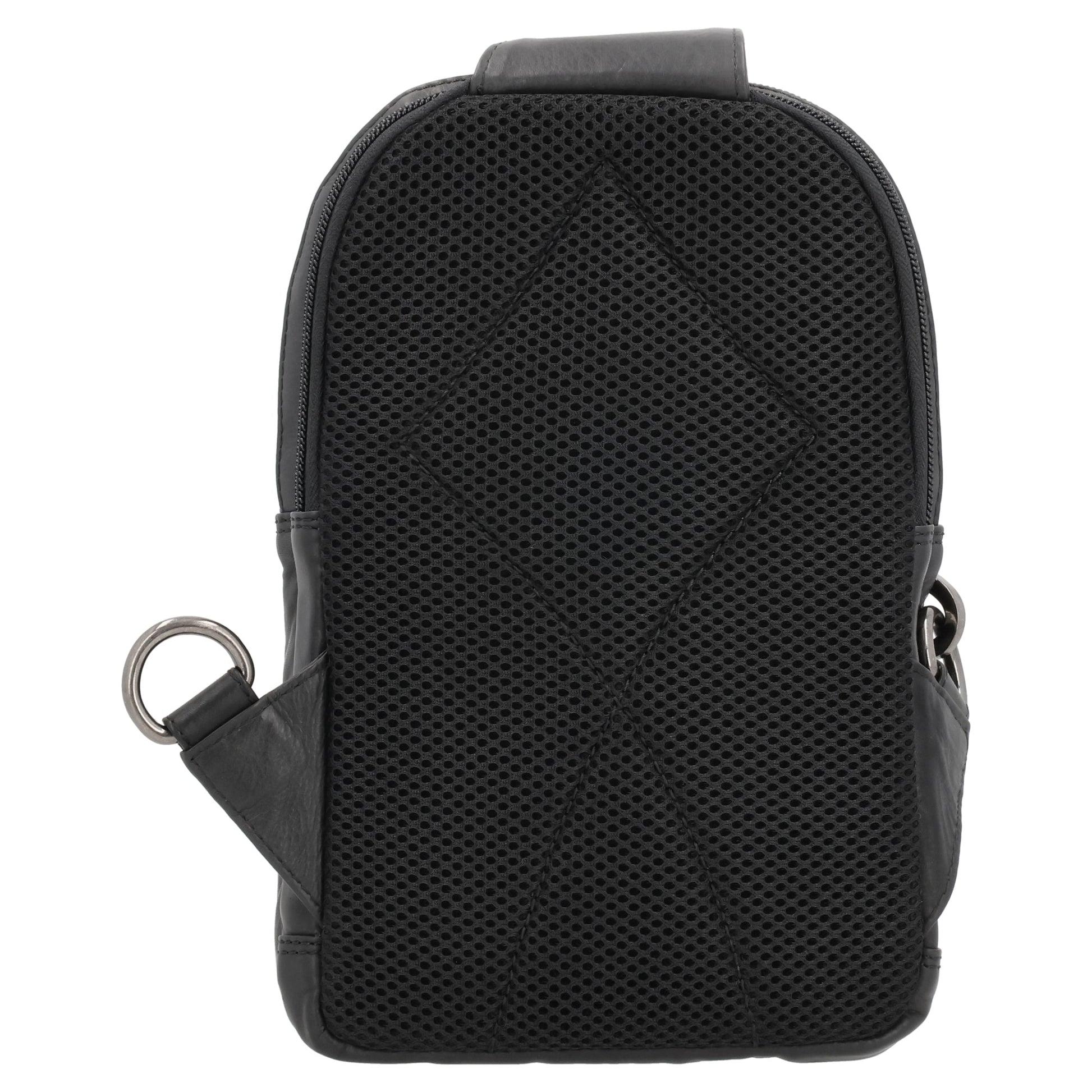 Concealed Carry Bristol Sling Leather Backpack by Lady Conceal