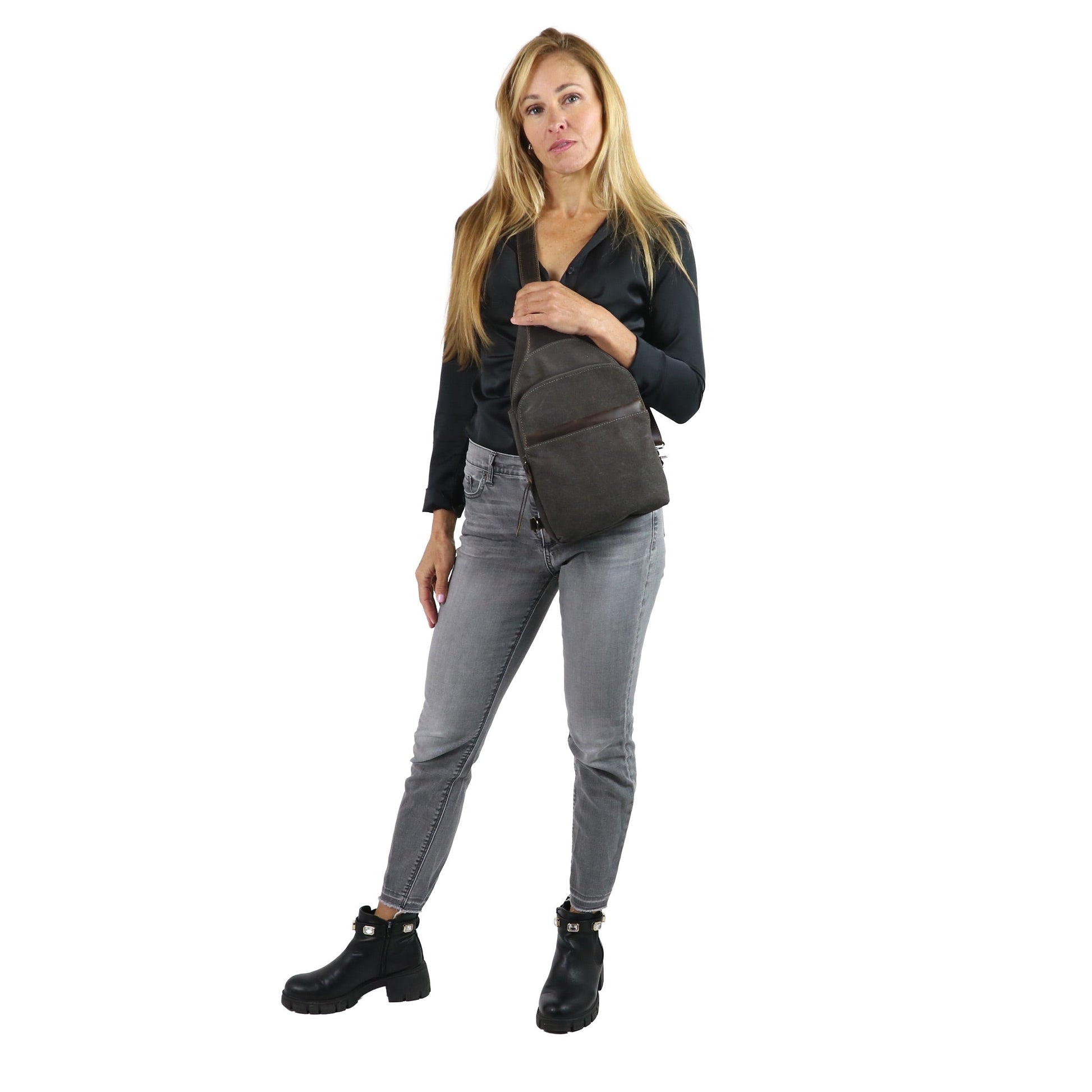 Concealed Carry Dakota Large Canvas Sling