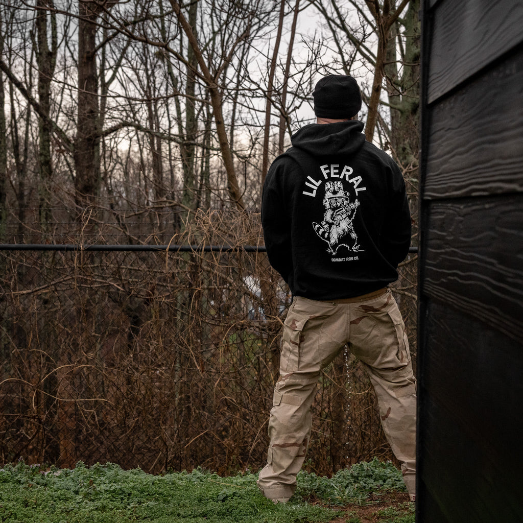 Lil Feral Raccoon Men's Hoodie