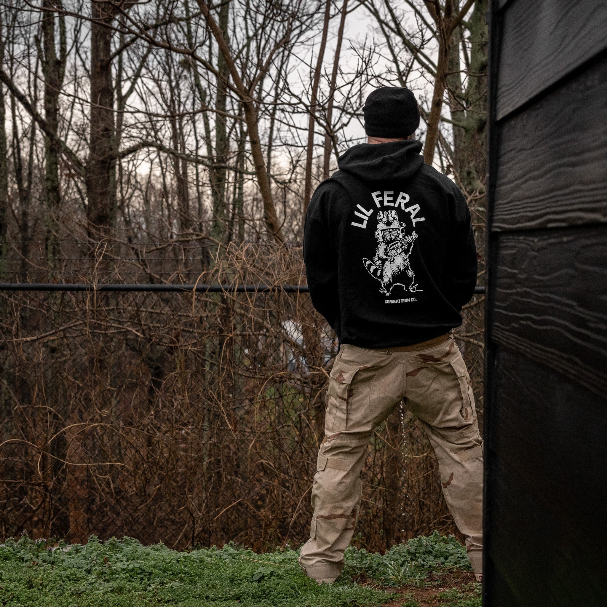 Lil Feral Raccoon Men's Hoodie