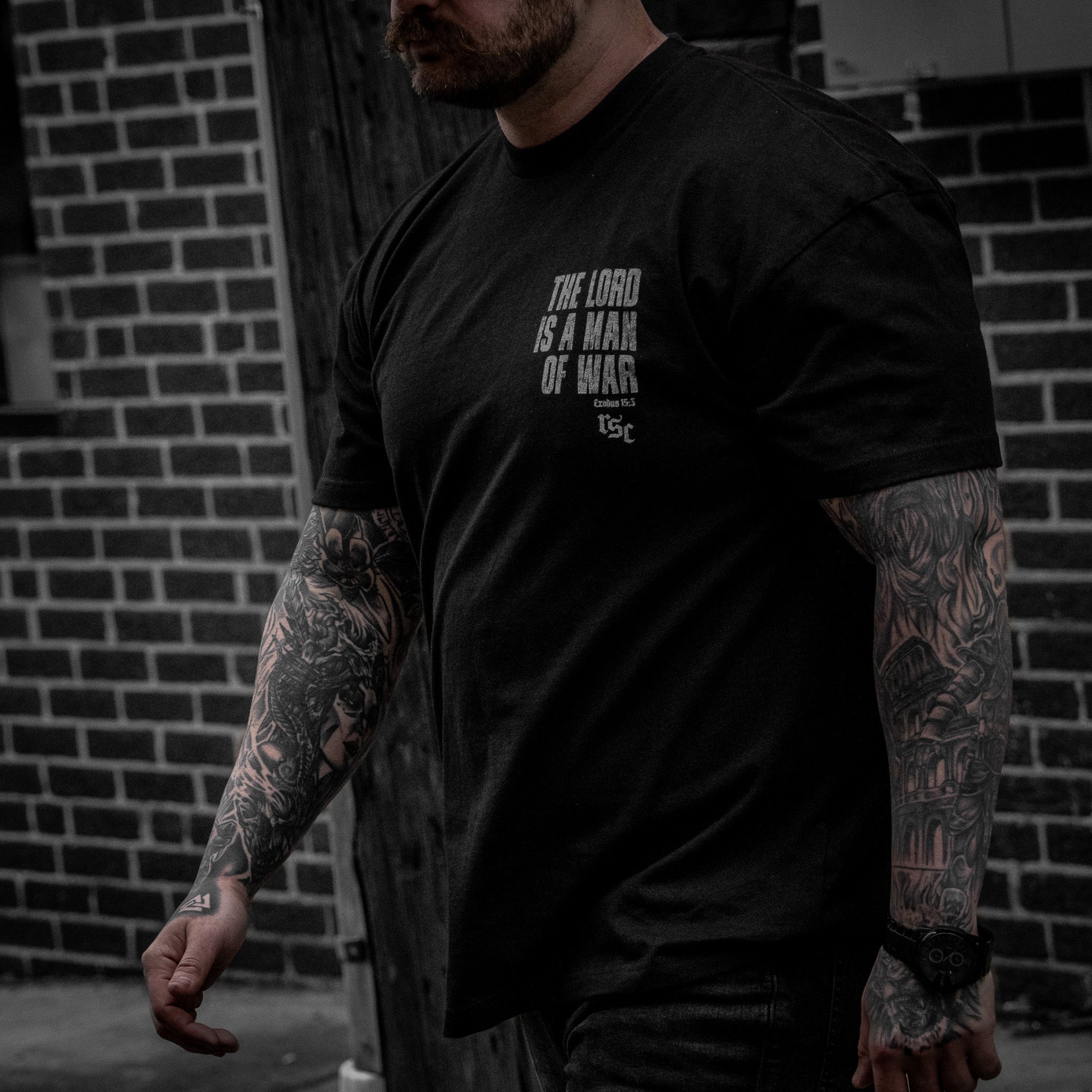 The Lord Is A Man Of War Heavyweight Men's T-Shirt