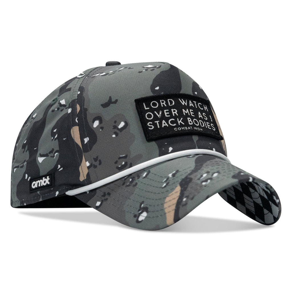 Lord Watch Over Me As I Stack Bodies Patch Waterproof Weekender Snapback