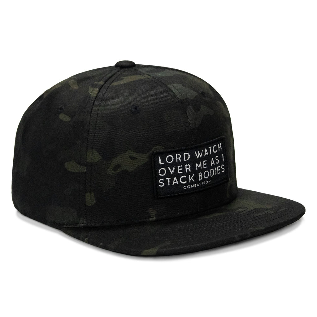 Lord Watch Over Me As I Stack Bodies Patch Flatbill Hat