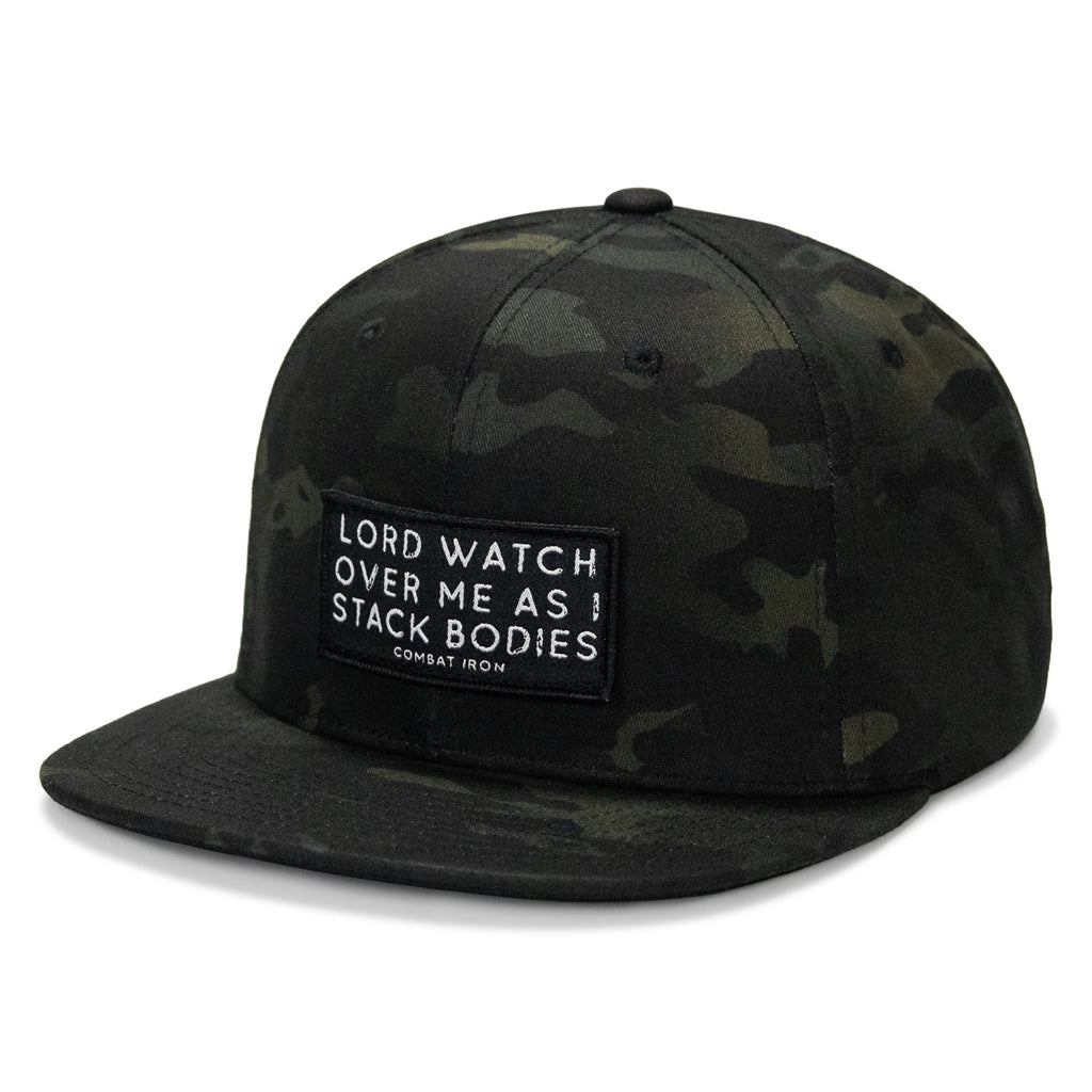 Lord Watch Over Me As I Stack Bodies Patch Flatbill Hat
