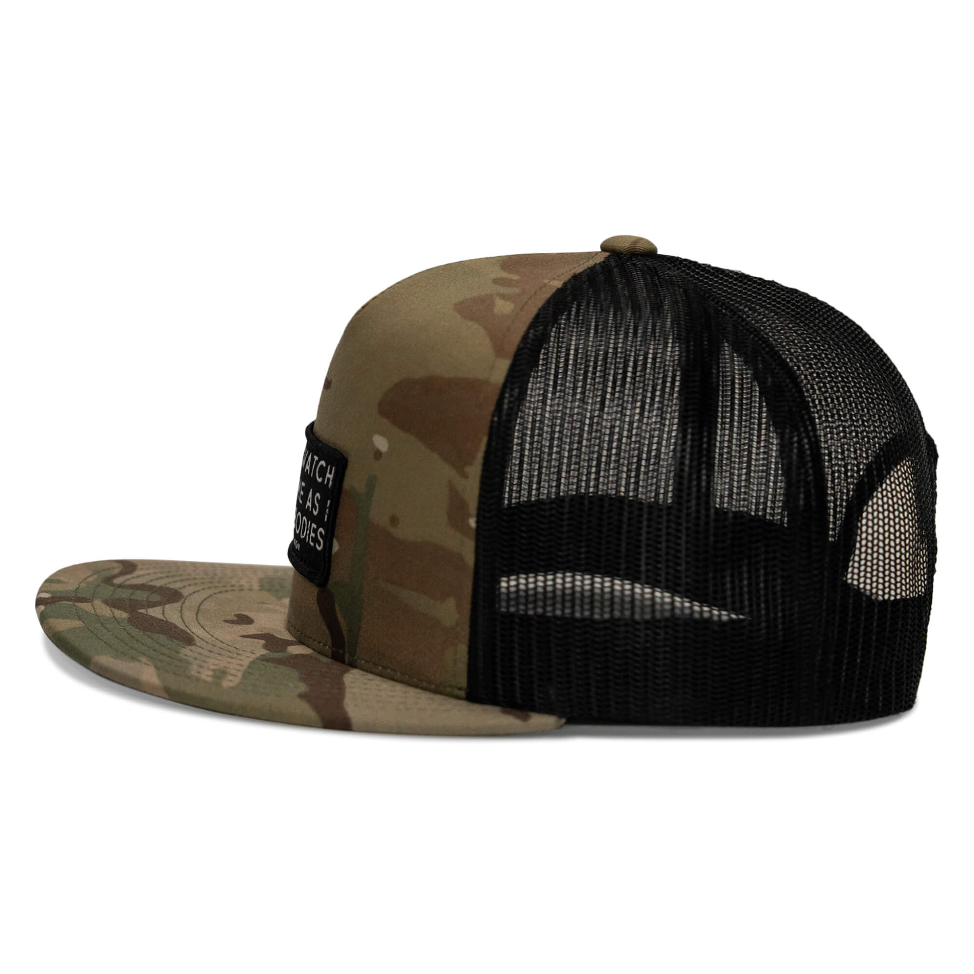 Lord Watch Over Me As I Stack Bodies Patch Flatbill SnapBack Hat