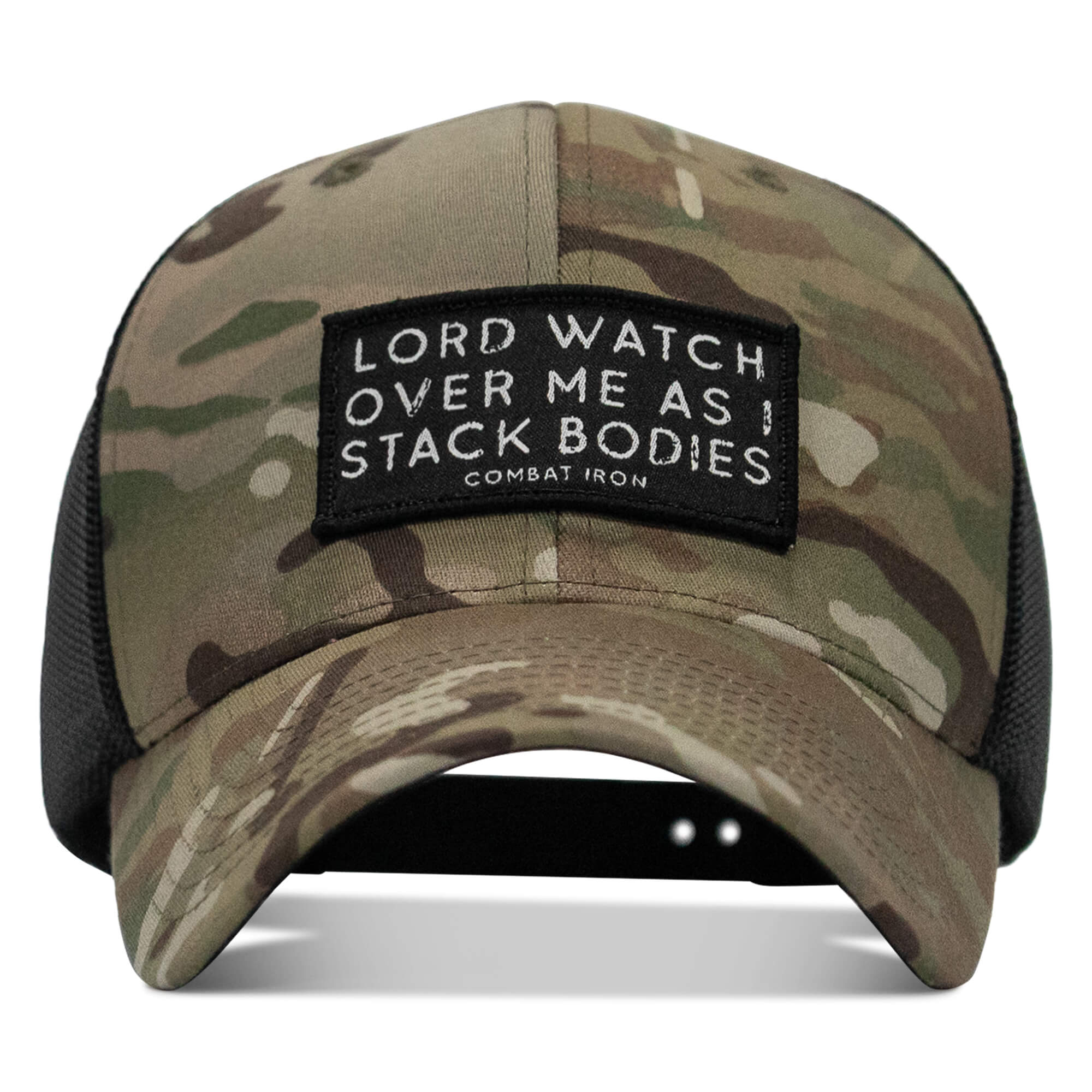Lord Watch Over Me As I Stack Bodies Patch Snapback Hat
