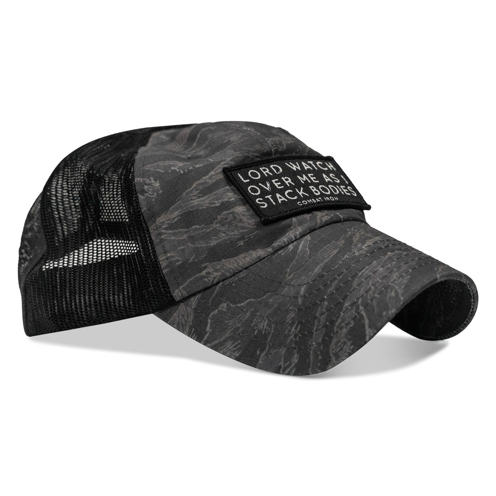 Lord Watch Over Me As I Stack Bodies Patch Tactical Ripstop Mesh Snapback Hat