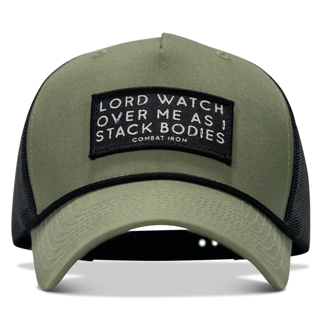 Lord Watch Over Me As I Stack Bodies Patch Rope Snapback