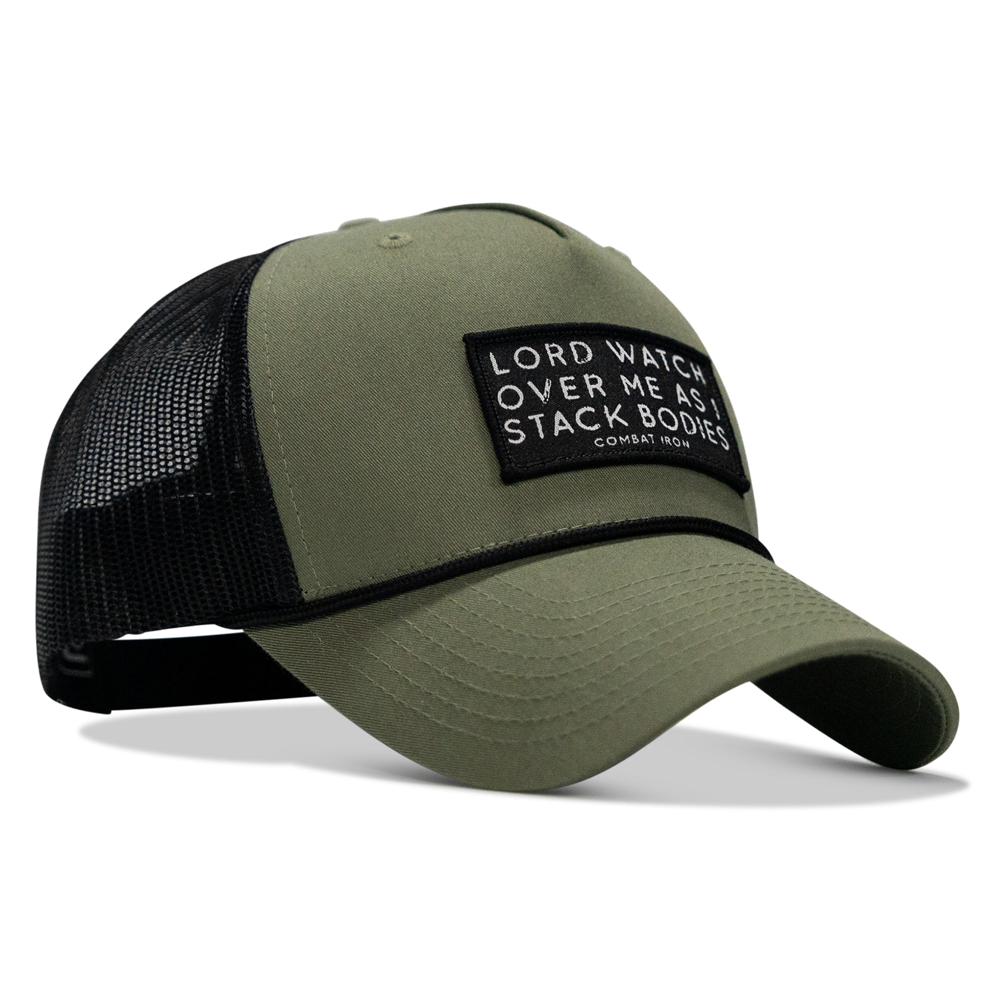 Lord Watch Over Me As I Stack Bodies Patch Rope Snapback