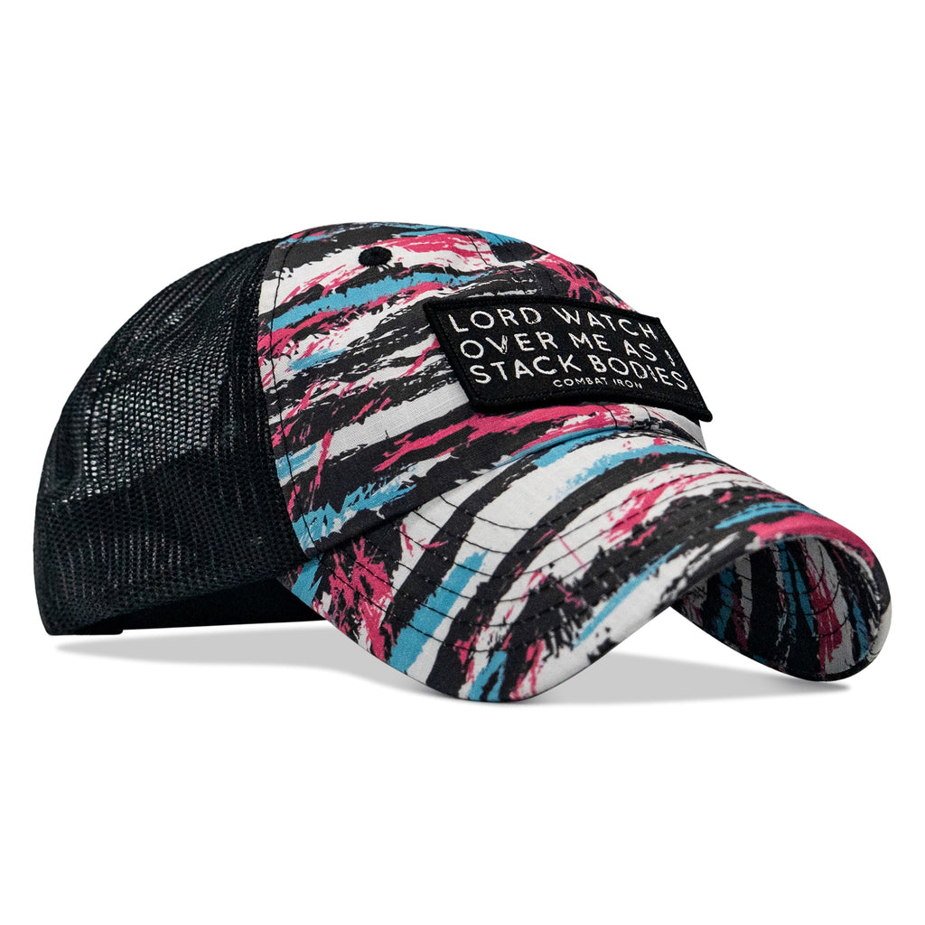 Lord Watch Over Me As I Stack Bodies Patch Tactical Ripstop Mesh Snapback Hat