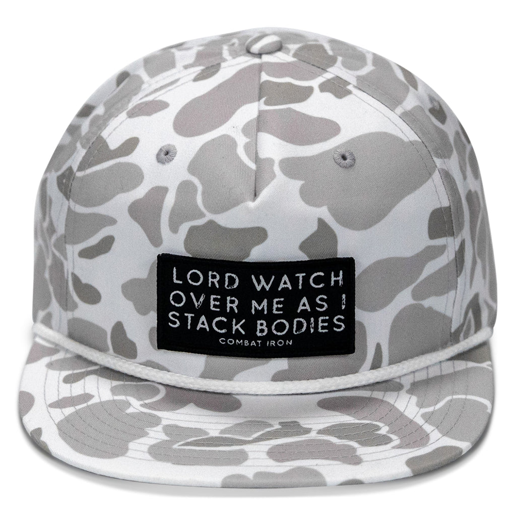 Lord Watch Over Me As I Stack Bodies Patch Flatbill Hat