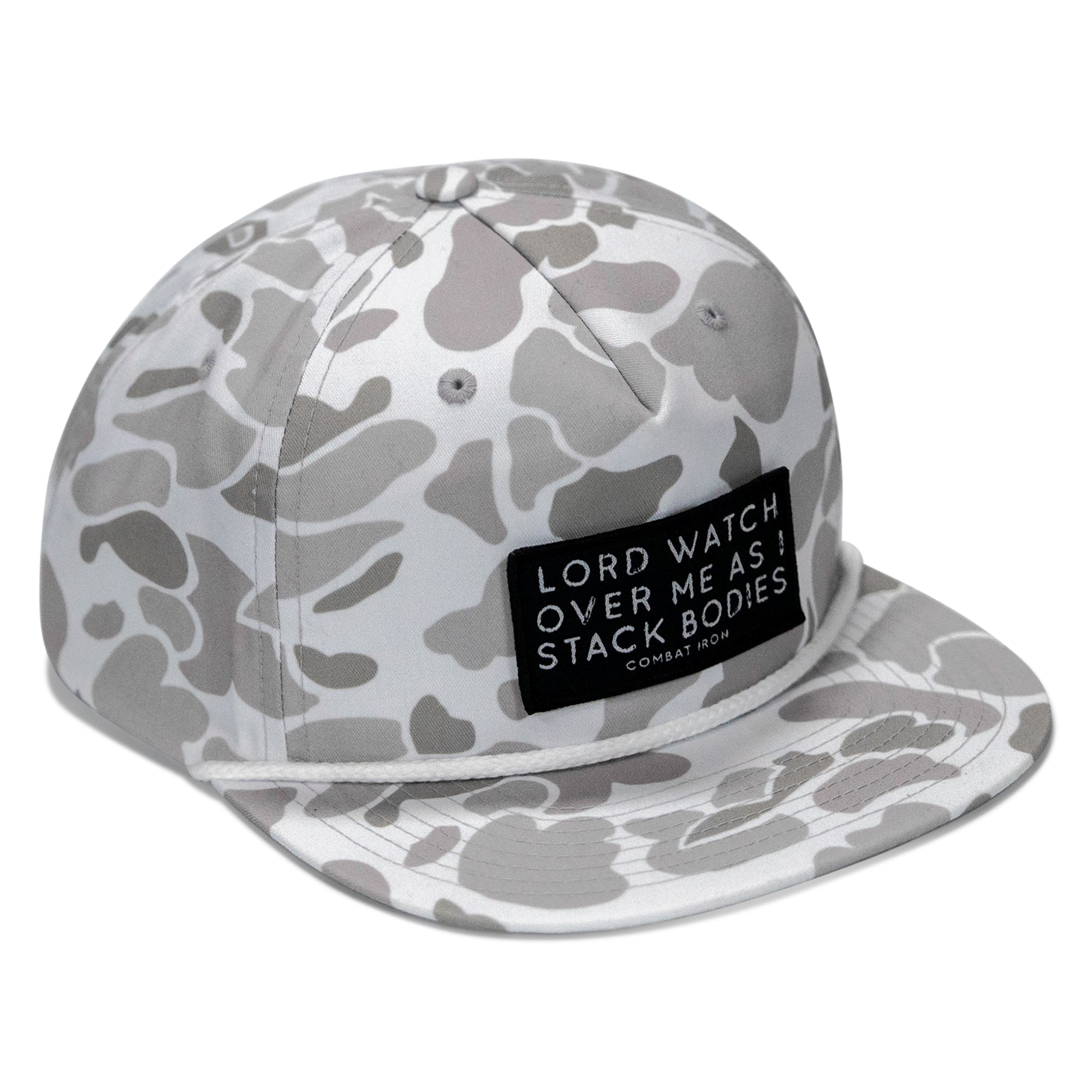 Lord Watch Over Me As I Stack Bodies Patch Flatbill Hat