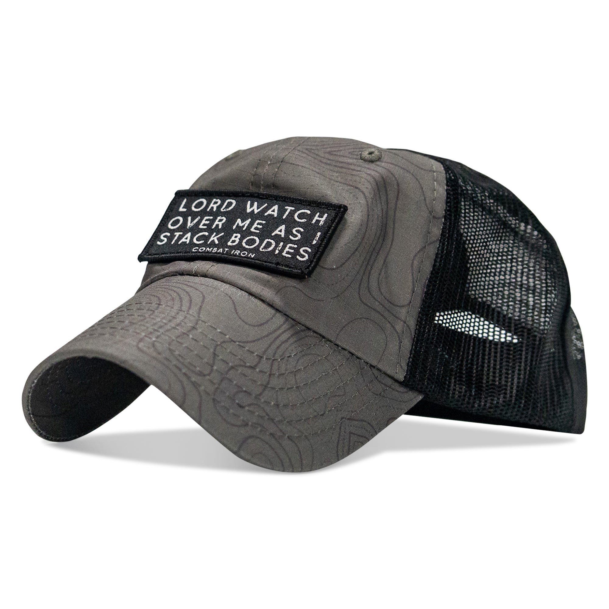 Lord Watch Over Me As I Stack Bodies Patch Tactical Ripstop Mesh Snapback Hat