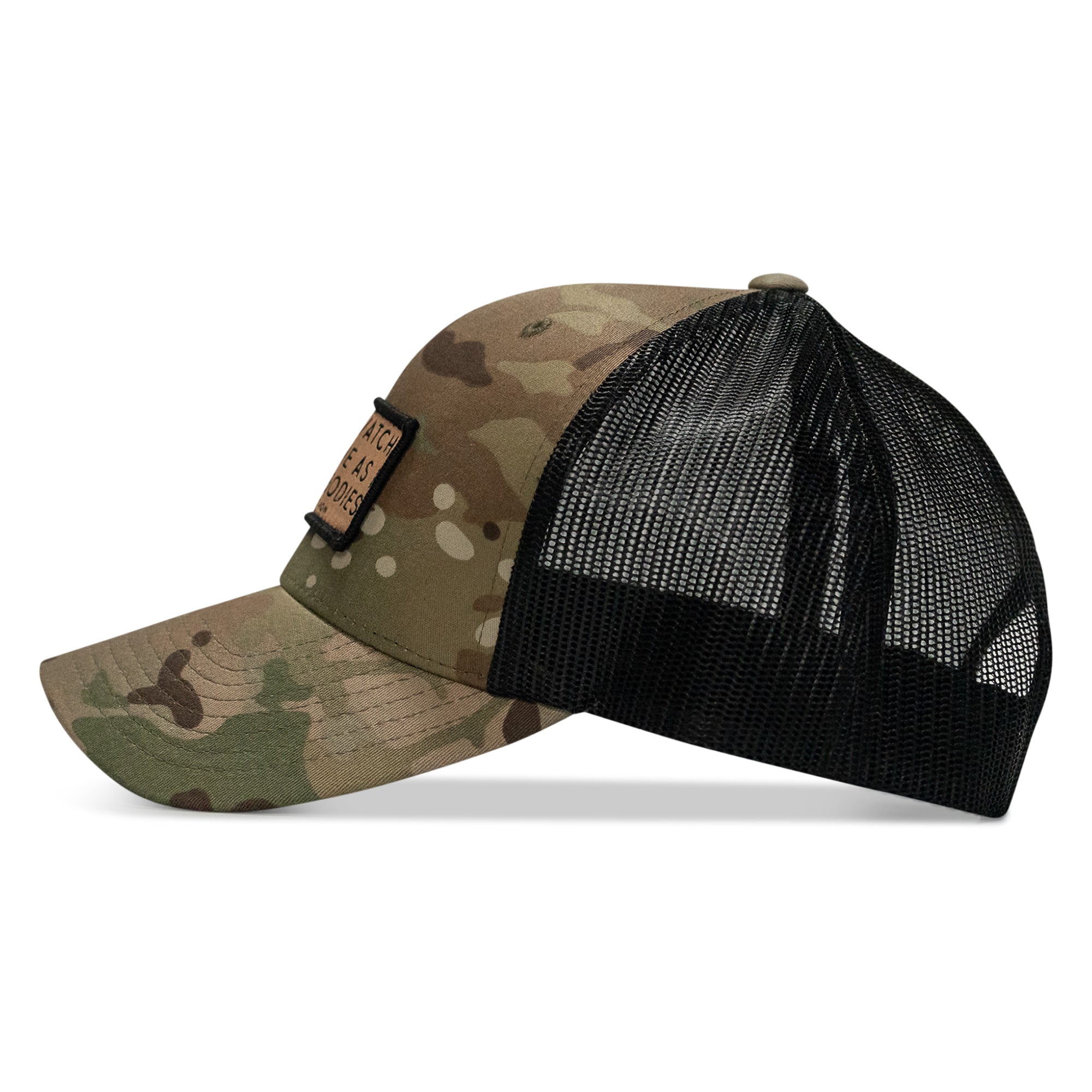 Lord Watch Over Me As I Stack Bodies Tan Patch Snapback Hat