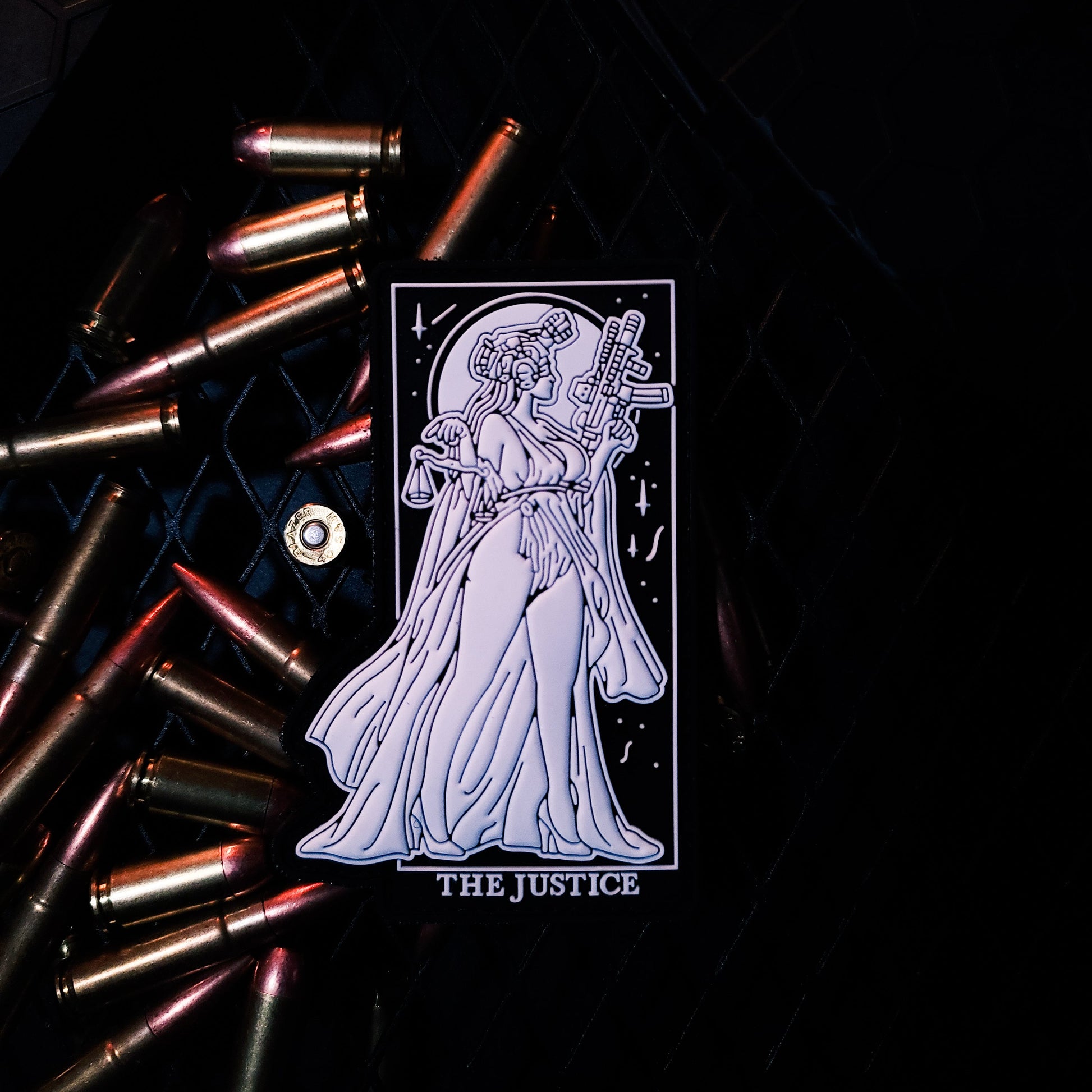 GITD Lady Justice - 4" x 3" PVC Velcro Morale Patch