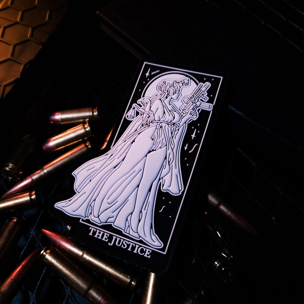 GITD Lady Justice - 4" x 3" PVC Velcro Morale Patch