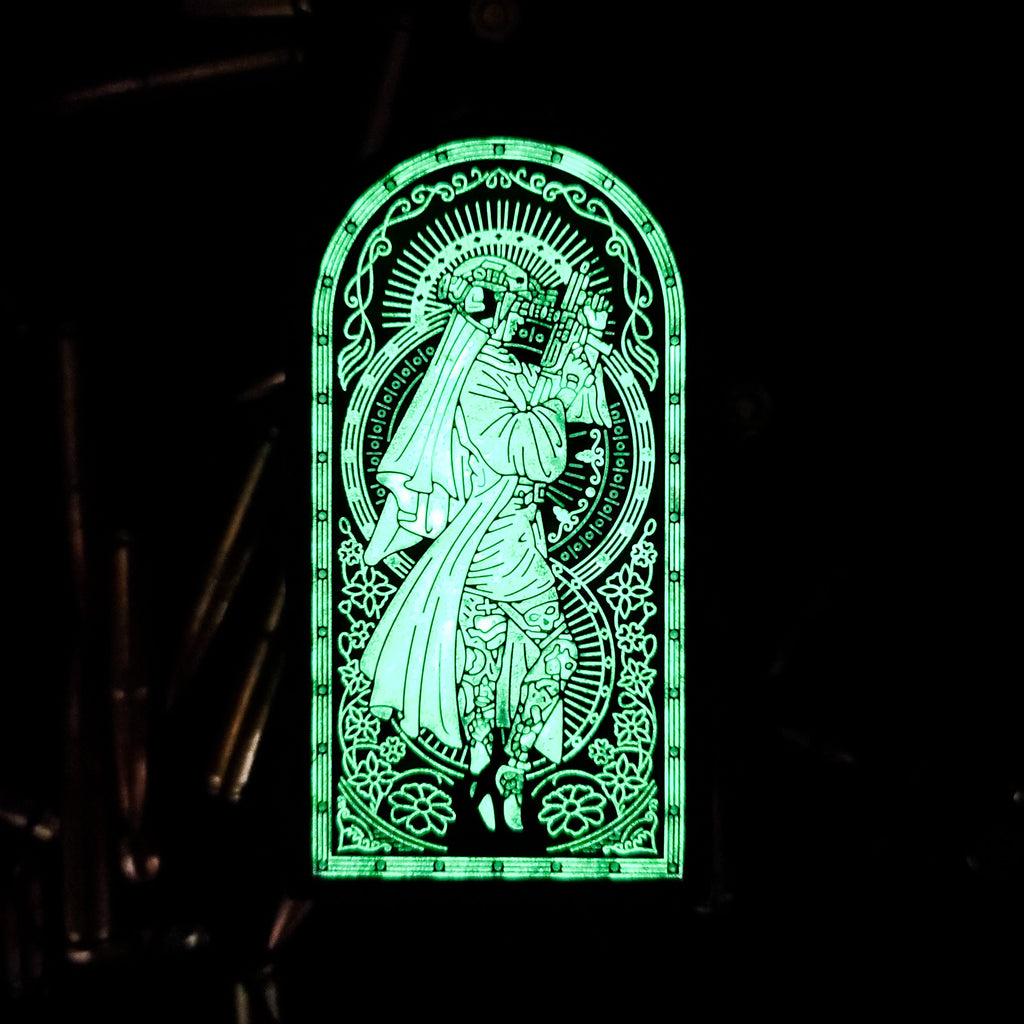 GITD Tactical Nun -  4" x 3" PVC Velcro Morale Patch