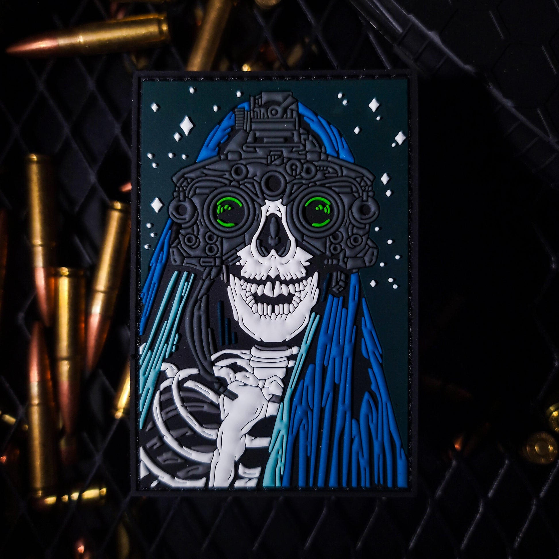 GITD Star Gazing  - 4" x 3" PVC Velcro Morale Patch