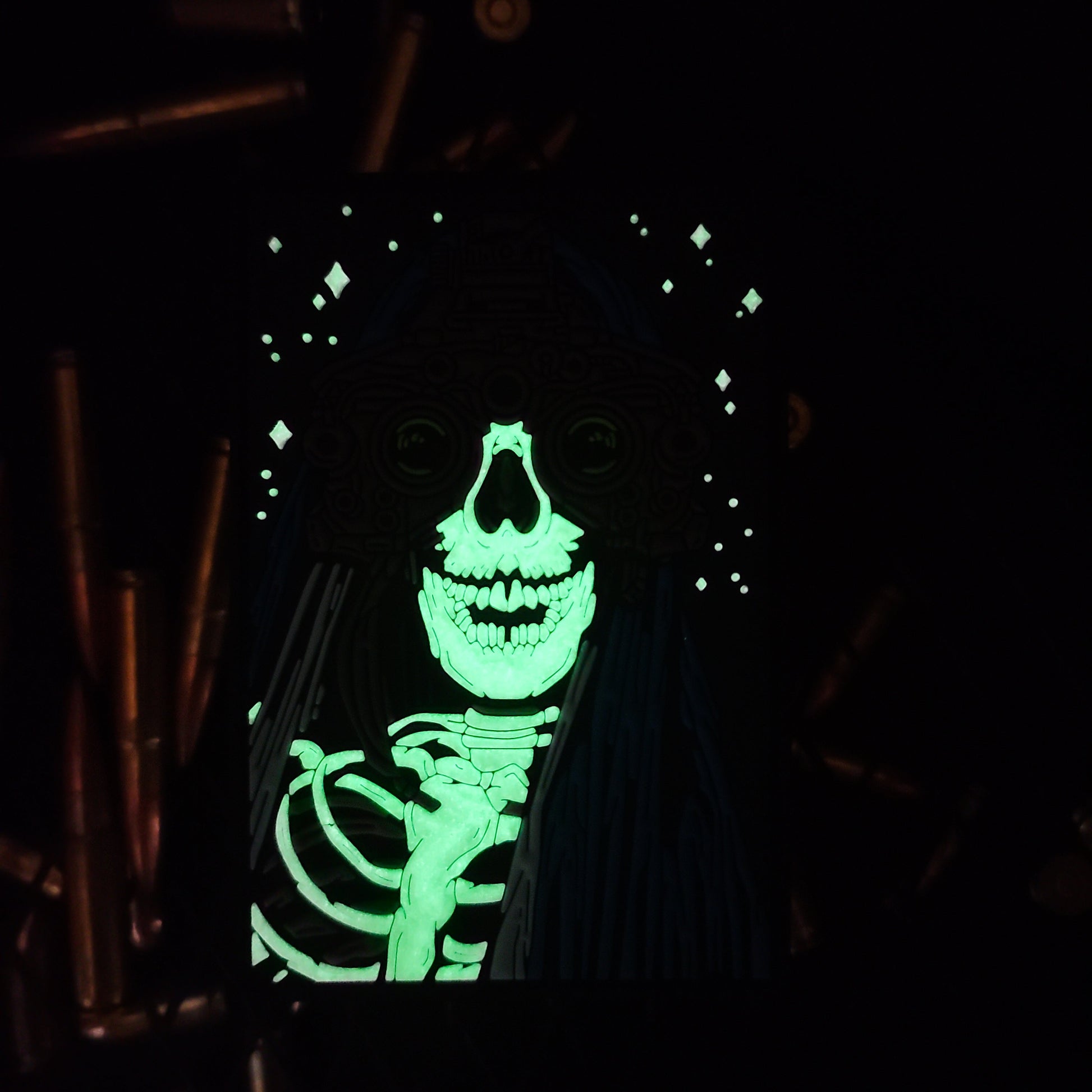 GITD Star Gazing  - 4" x 3" PVC Velcro Morale Patch