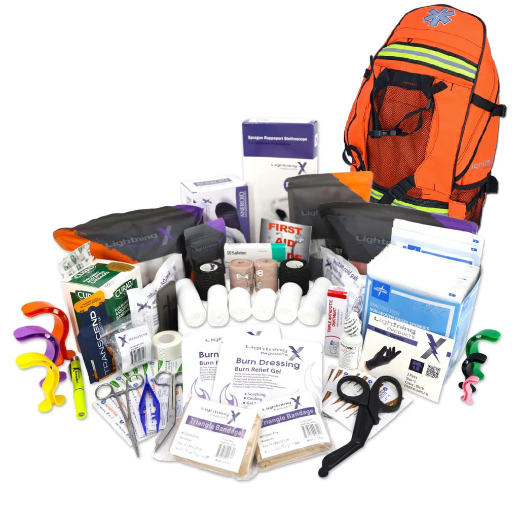 Special Events EMT First Responder Trauma Backpack w/Premium Medical First Aid Trauma Kit