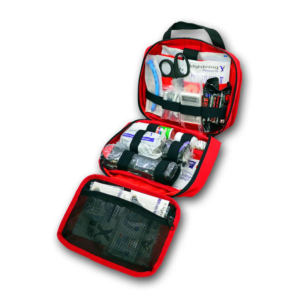 Rip-Away Officer’s Patrol Tactical Gunshot & Trauma IFAK Kit w/Headrest Mount