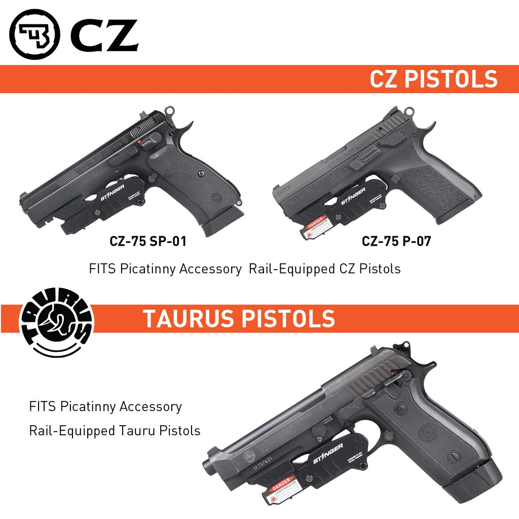 Stinger HL-G Concealment Laser Sight System: Trigger Guard Protection, Minimalist Carry Holster (Rechargeable GREEN Laser - Aluminum Body)
