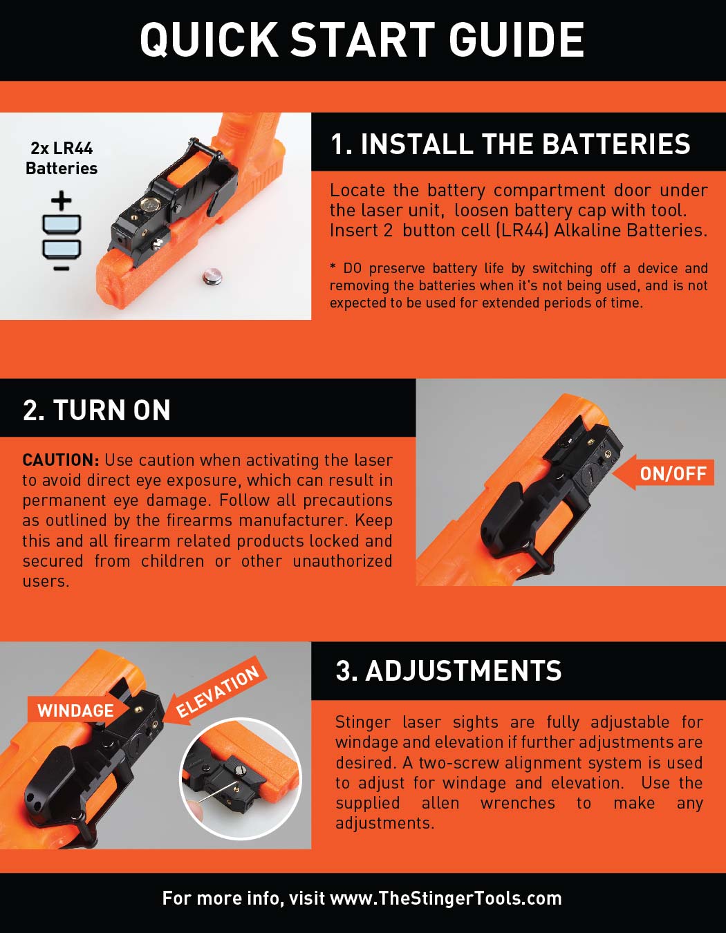 Stinger HL-1 Concealment Red Laser Sight System: Trigger Guard Protection, Minimalist Carry Holster (Aluminum Body)