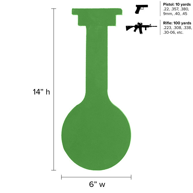 6” Legion Gong 3/8” AR500