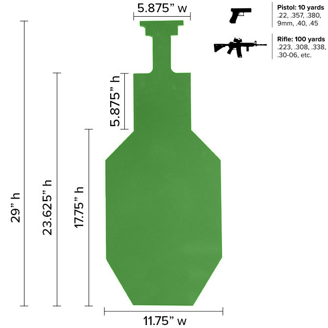 Legion Silhouette Size C 3/8” AR500