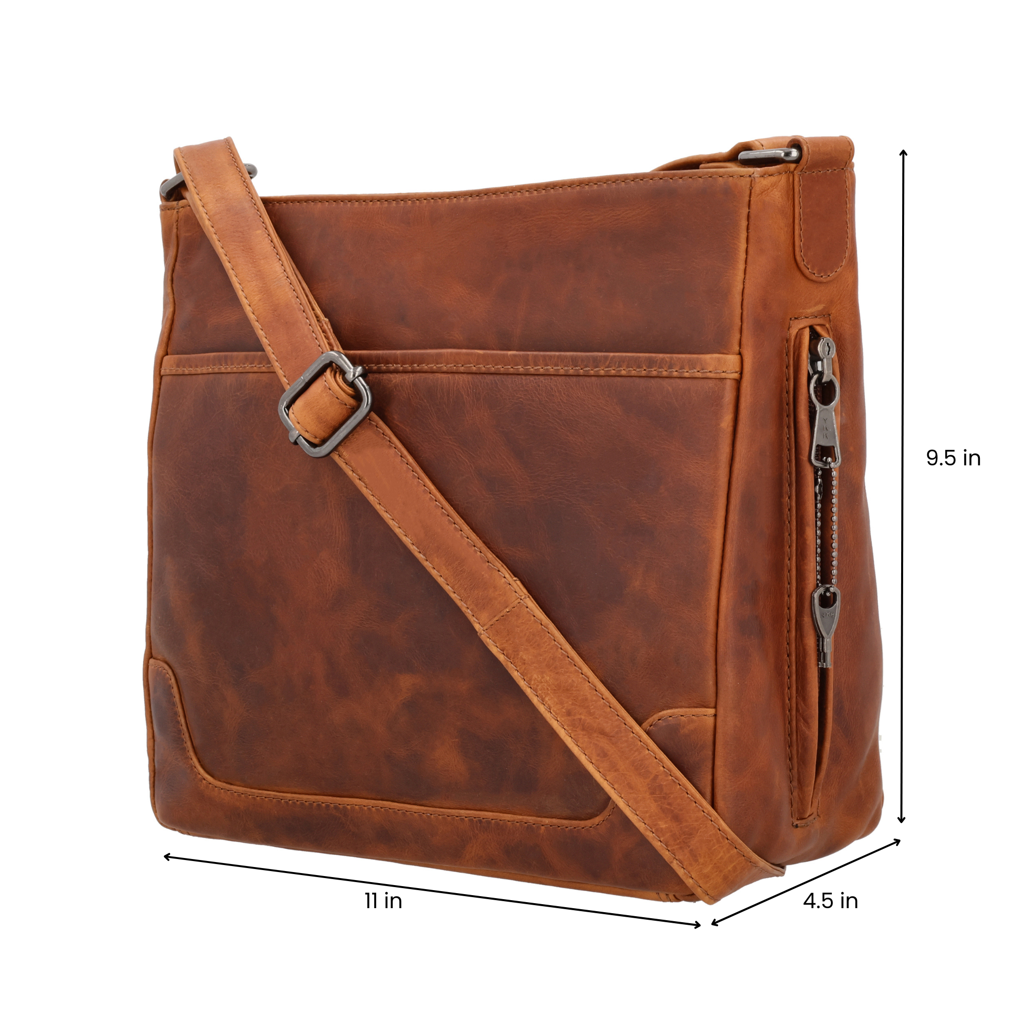 Concealed Carry Lydia Leather Crossbody by Lady Conceal