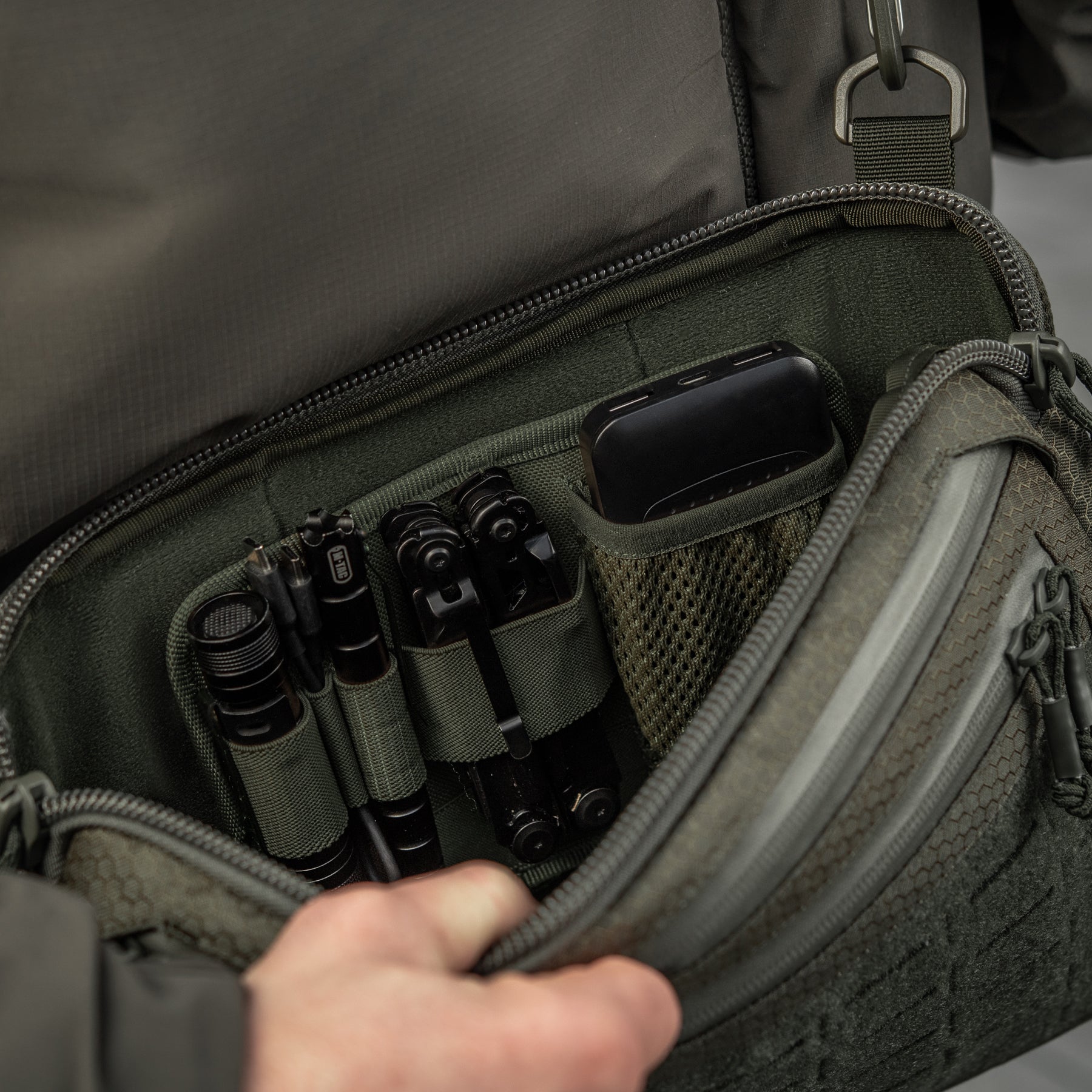 M-Tac Admin Bag Large Elite Hex with Velcro