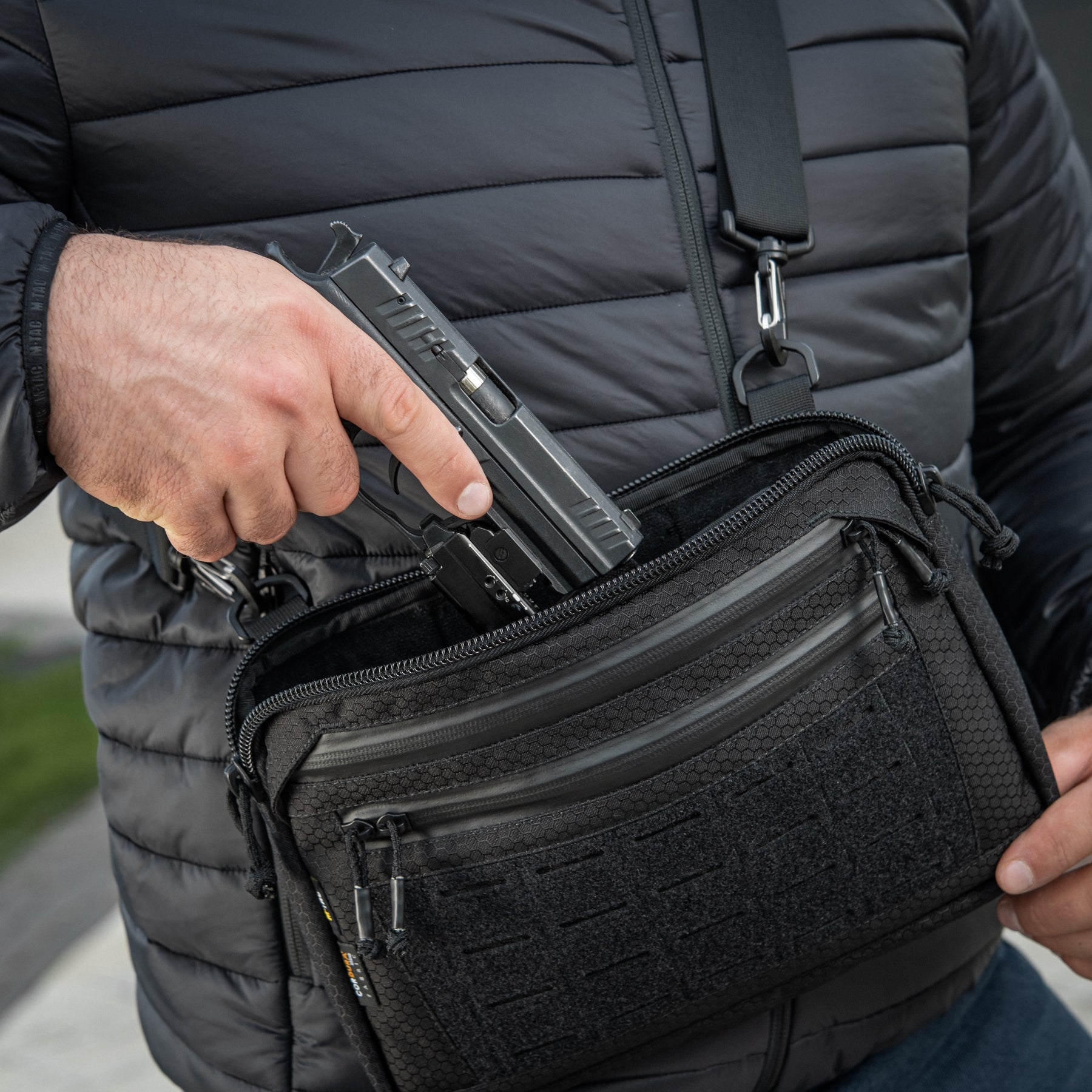 M-Tac Admin Bag Medium Elite with Velcro Hex