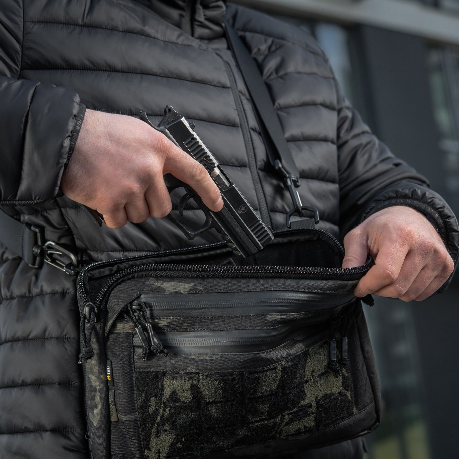 M-Tac Admin Bag Medium Elite with Velcro Hex