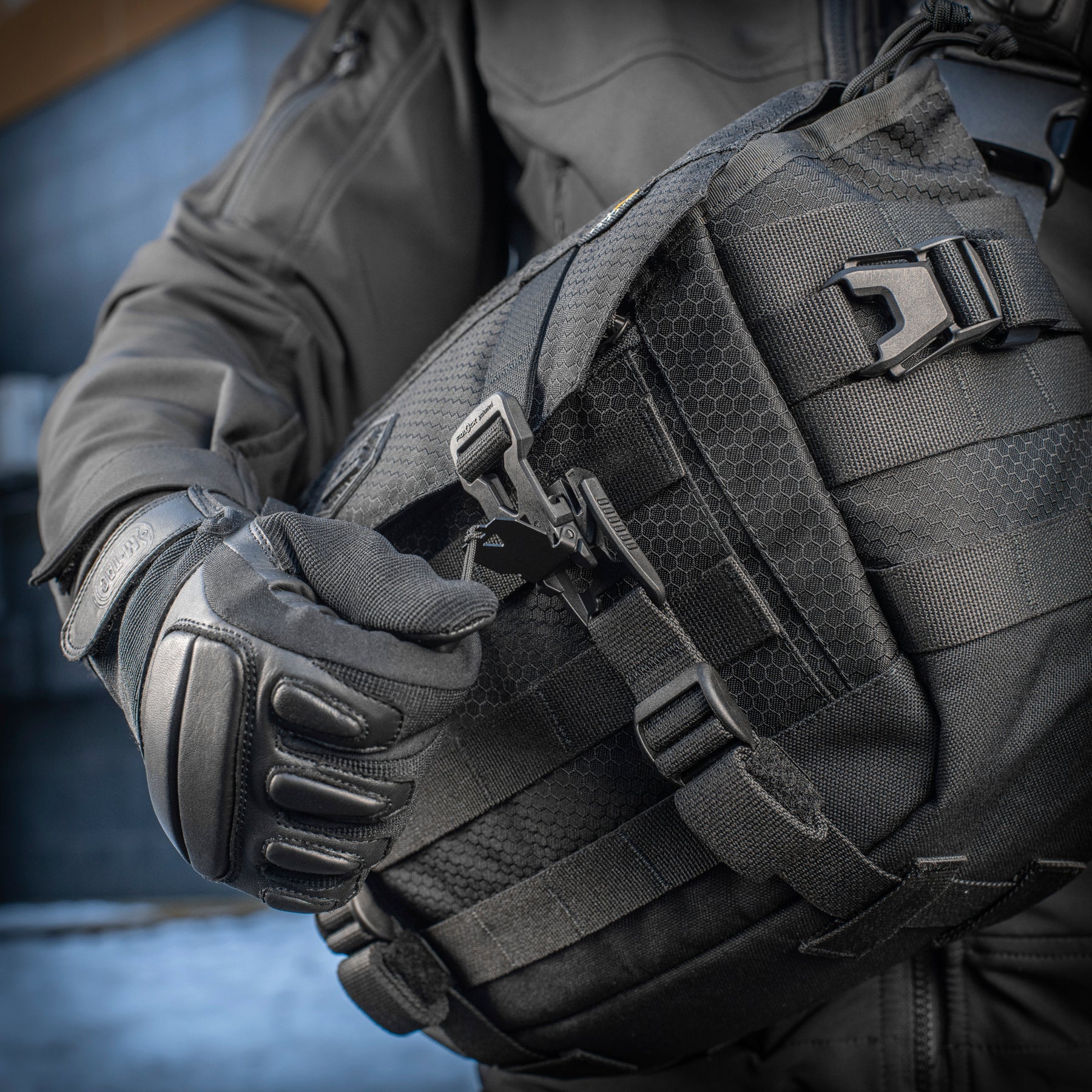 M-Tac Messenger Bag Elite Hex Black