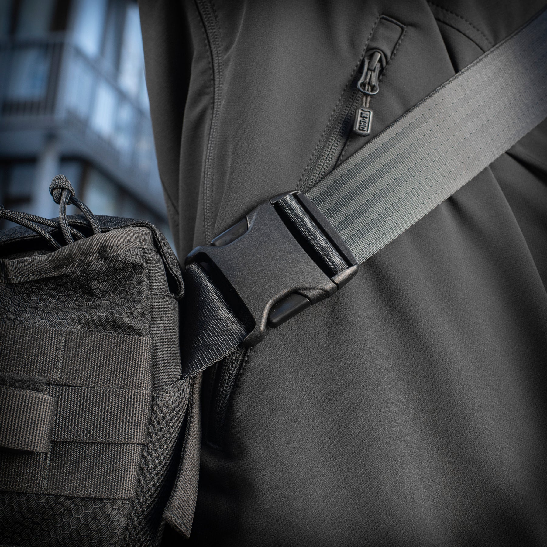 M-Tac Messenger Bag Elite Hex Black