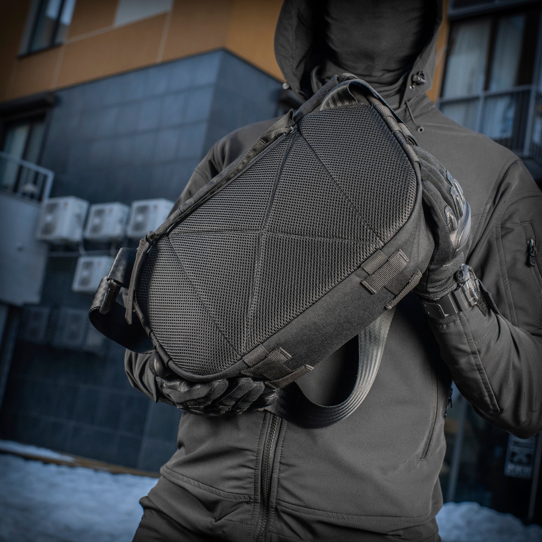 M-Tac Messenger Bag Elite Hex Black