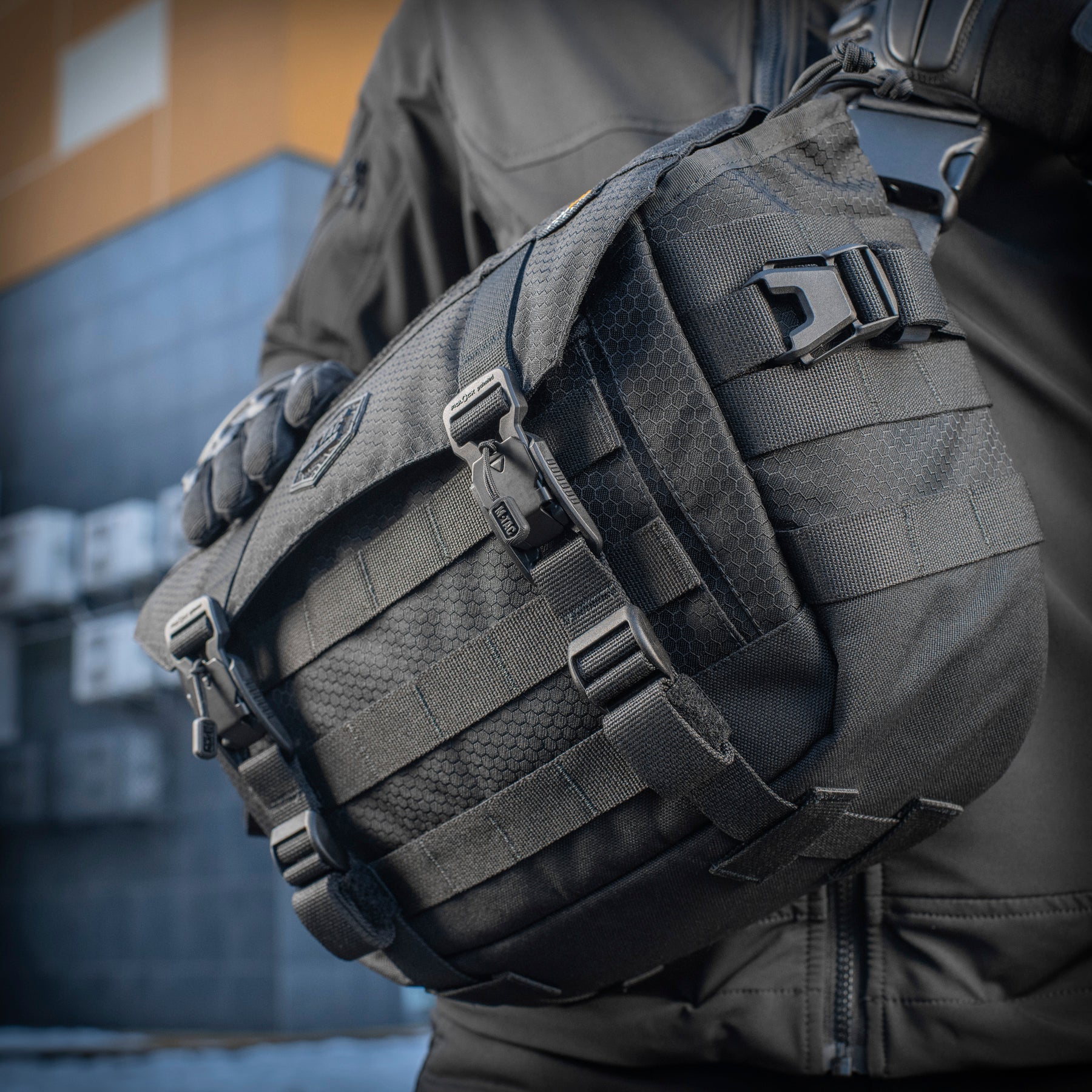 M-Tac Messenger Bag Elite Hex Black