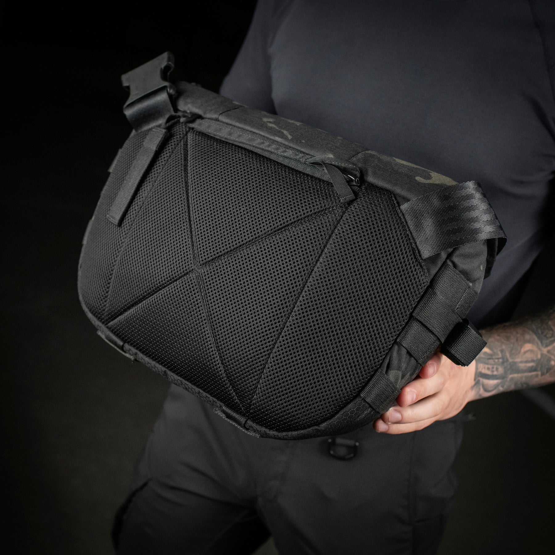 M-Tac Messenger Bag Elite Hex Black
