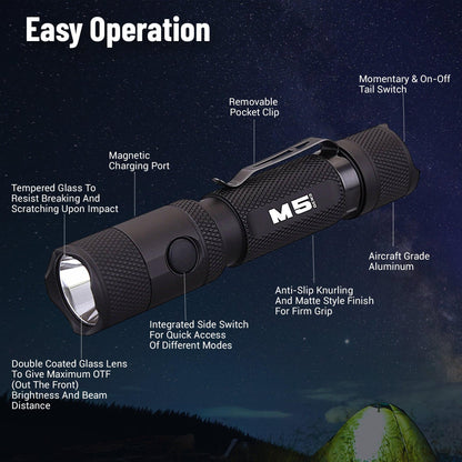 M5 Gen3 - 2,030 Lumen EDC High Power Flashlight