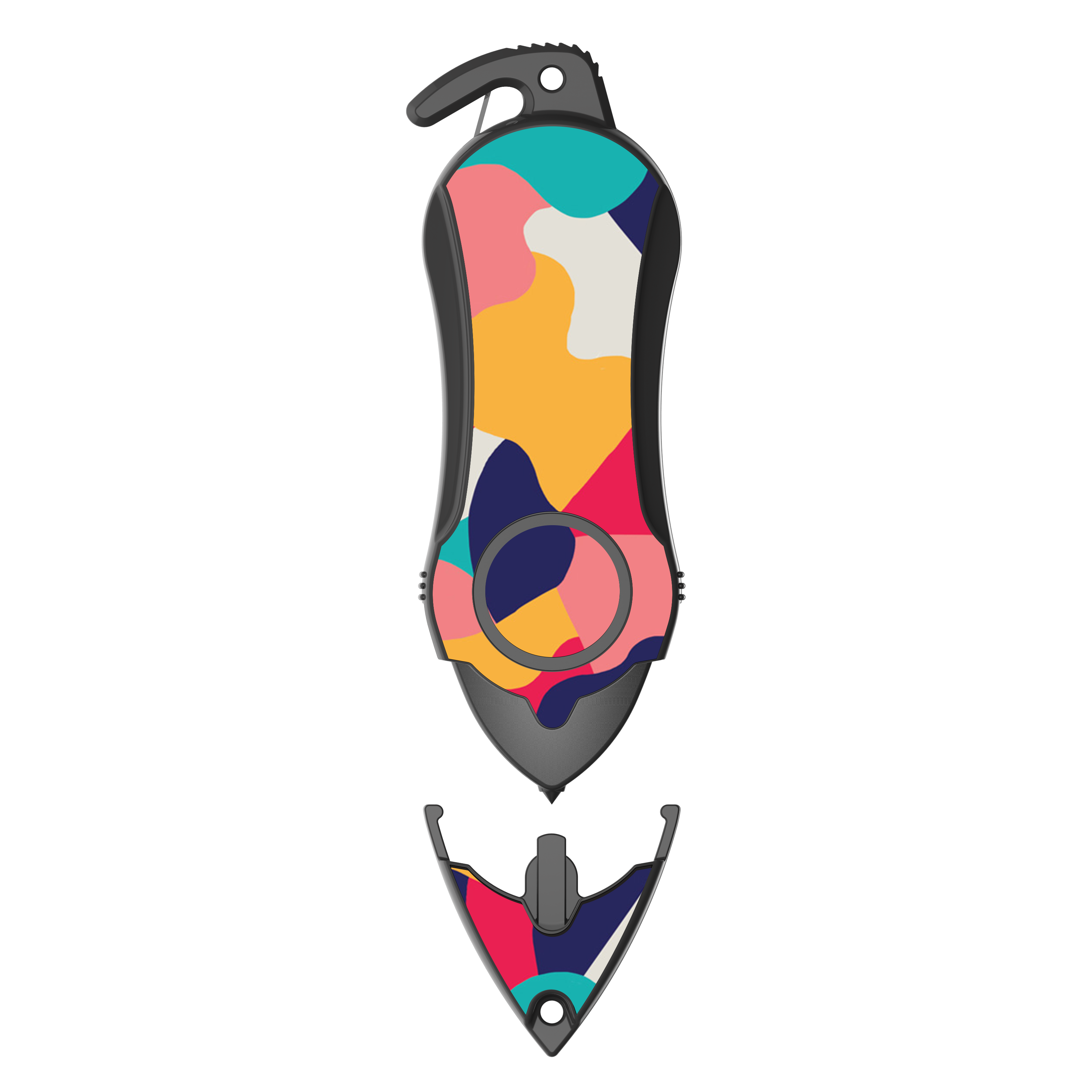 Stinger Personal Safety Alarm Keychain Emergency Tool: Siren Alarm, Seat Belt Cutter, Glass Breaker (Colorful)