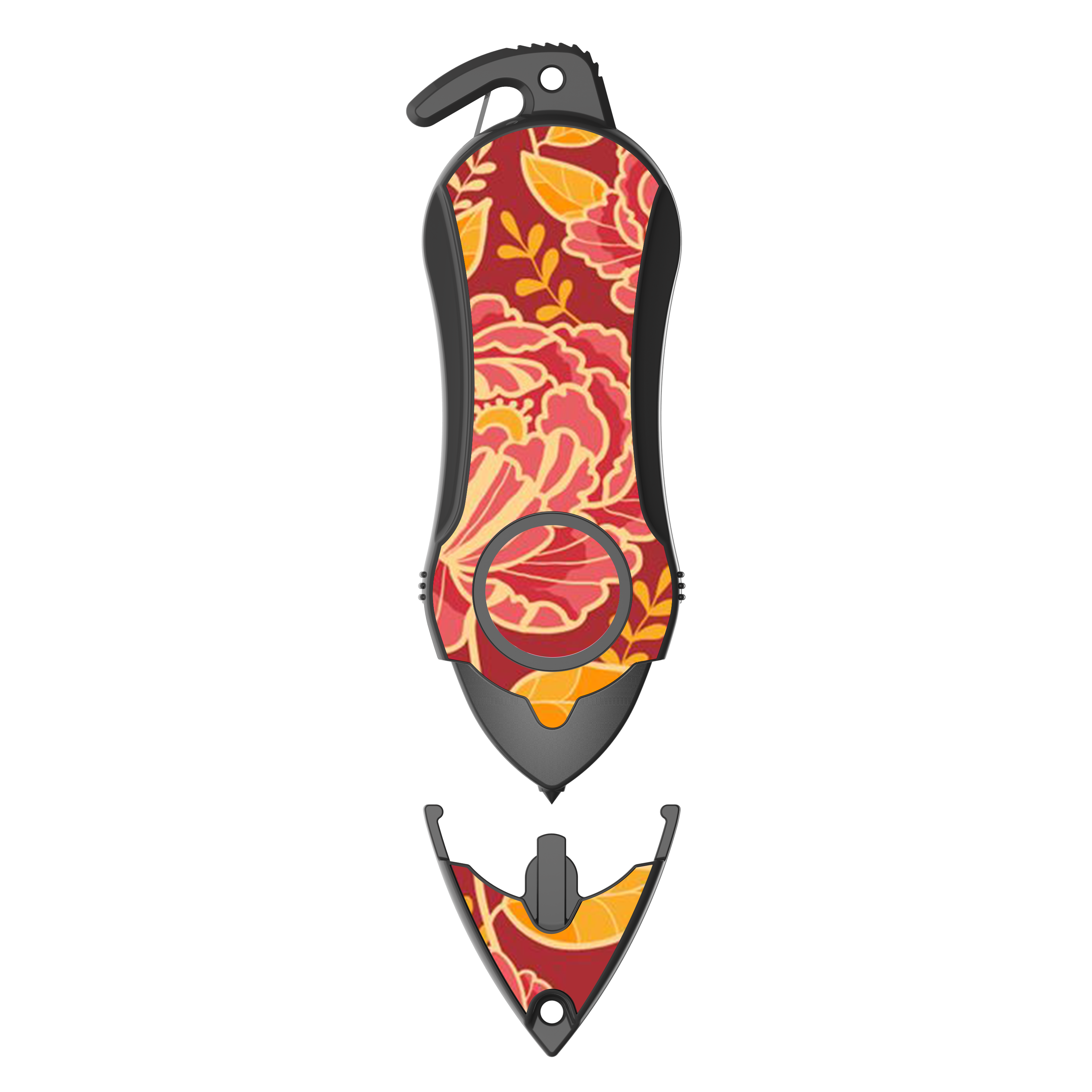 Stinger Personal Safety Alarm Keychain Emergency Tool: Siren Alarm, Seat Belt Cutter, Glass Breaker (Peony)