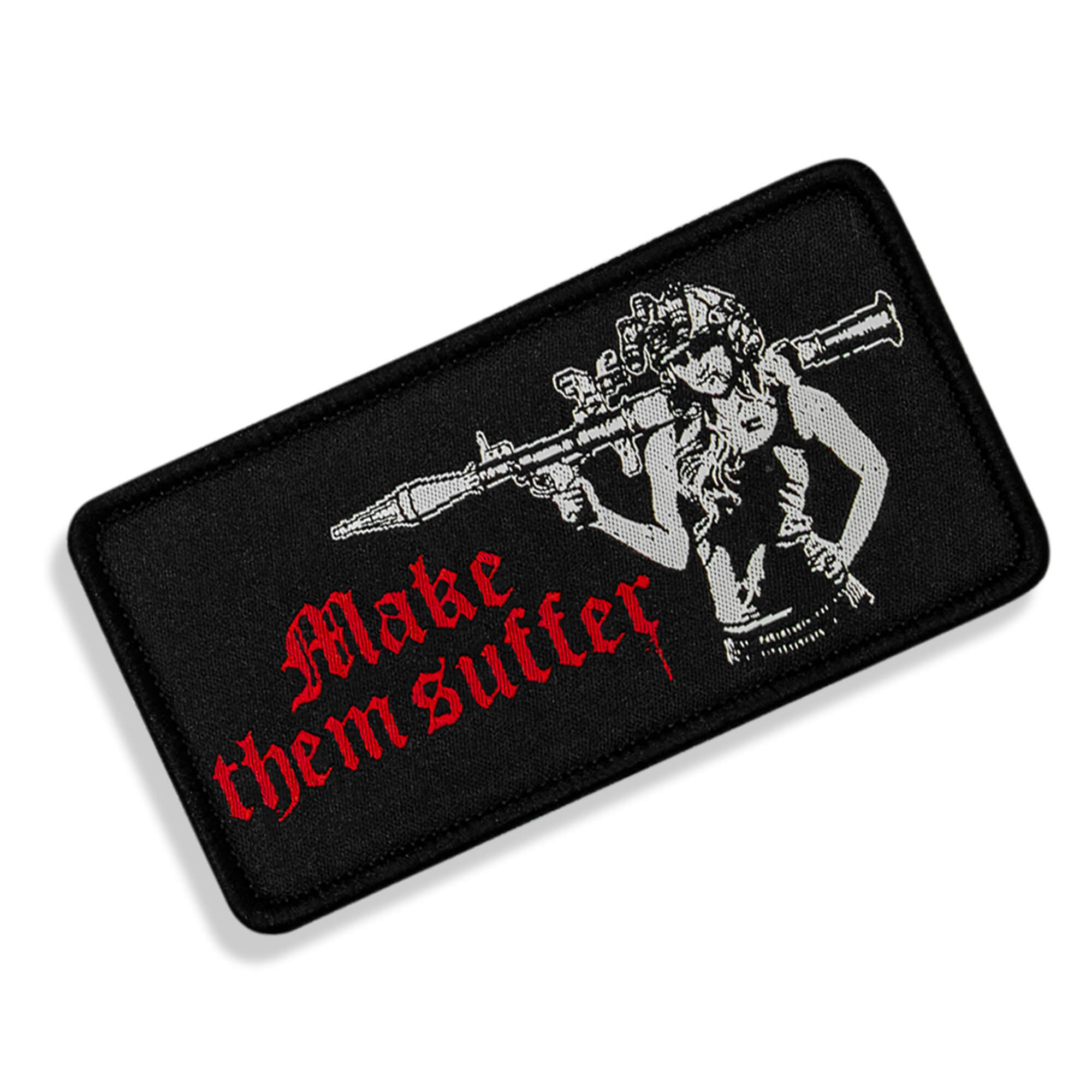 Make Them Suffer Embroidered Velcro Patch