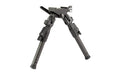 MDT GRND-POD Bipod |  Height Adjustable |  Four Locking Positions (0 |  50 |  80 |  and 180 Degrees) |  Picatinny Attachment Interface |  Aluminum Core |  Carbon Fiber Legs |  Matte Finish |  Black