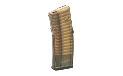 Magpul Industries Magazine |  TMAG 30 AR/M4 GEN M3 |  223 Remington/5.56 NATO |  30 Rounds |  Fits AR Rifles |  Olive Drab Translucent